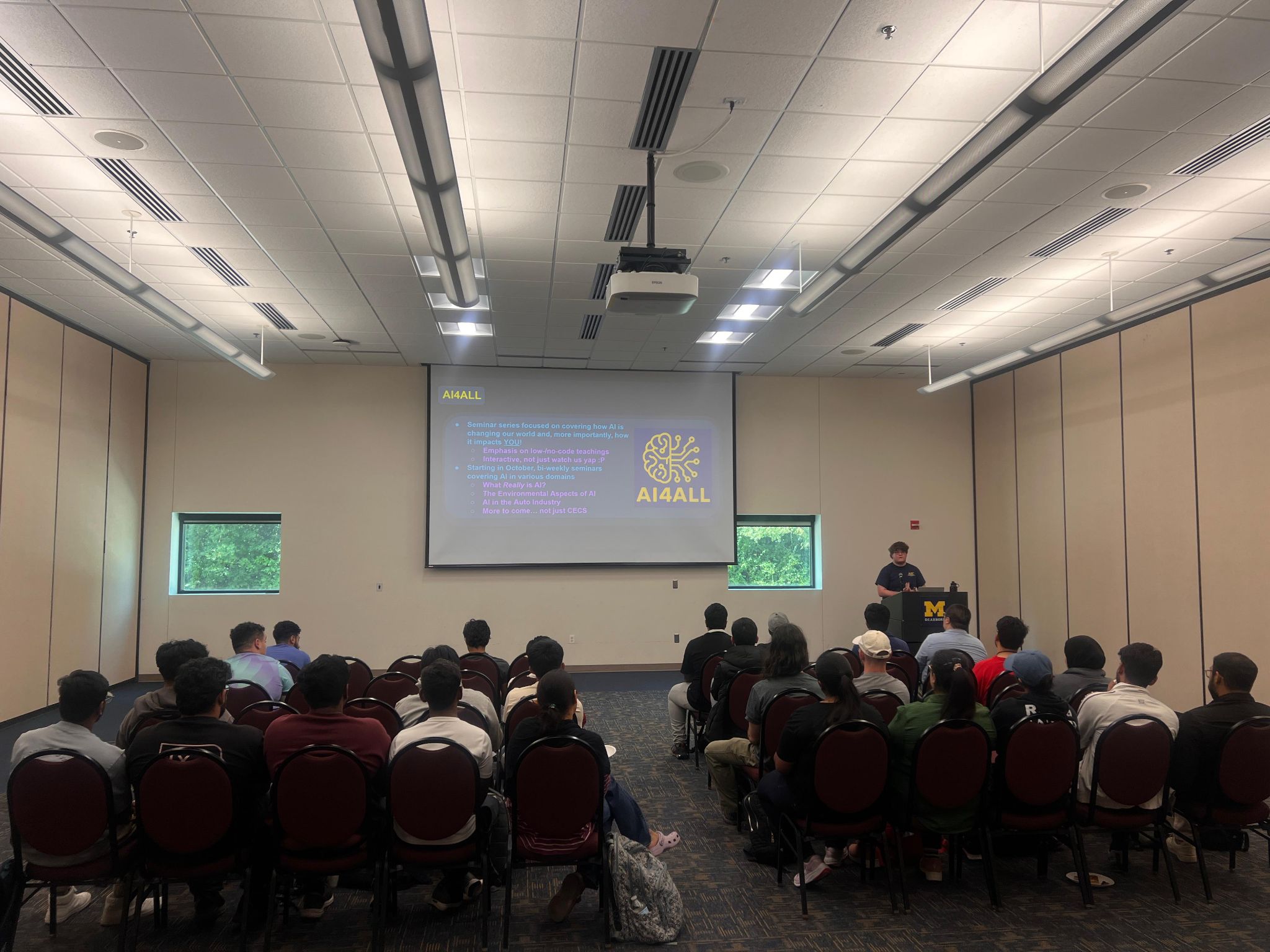 A packed AIC General Body Meeting audience